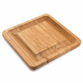Planche à découper multifonction en bambou avec tiroir à couteaux et fourchettes - IVOIRART.COM