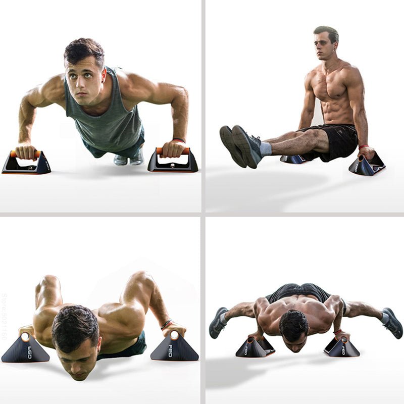 Planche de Pompe avec Supports Élastiques pour Gym à Domicile Entraînement - IVOIRART.COM
