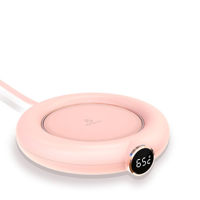 Plaque Chauffante USB pour Tasse avec 3 Températures Réglables, Affichage LED, Chauffe-tasse Électrique pour Maison et Bureau - IVOIRART.COM