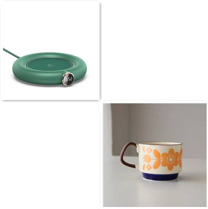 Plaque Chauffante USB pour Tasse avec 3 Températures Réglables, Affichage LED, Chauffe-tasse Électrique pour Maison et Bureau - IVOIRART.COM