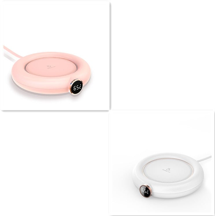 Plaque Chauffante USB pour Tasse avec 3 Températures Réglables, Affichage LED, Chauffe-tasse Électrique pour Maison et Bureau - IVOIRART.COM