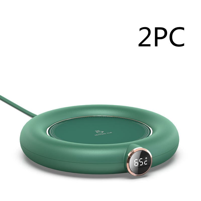 Plaque Chauffante USB pour Tasse avec 3 Températures Réglables, Affichage LED, Chauffe-tasse Électrique pour Maison et Bureau - IVOIRART.COM