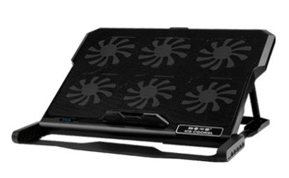 Plaque de refroidissement pour ordinateur portable ultrafin en métal noir - IVOIRART.COM