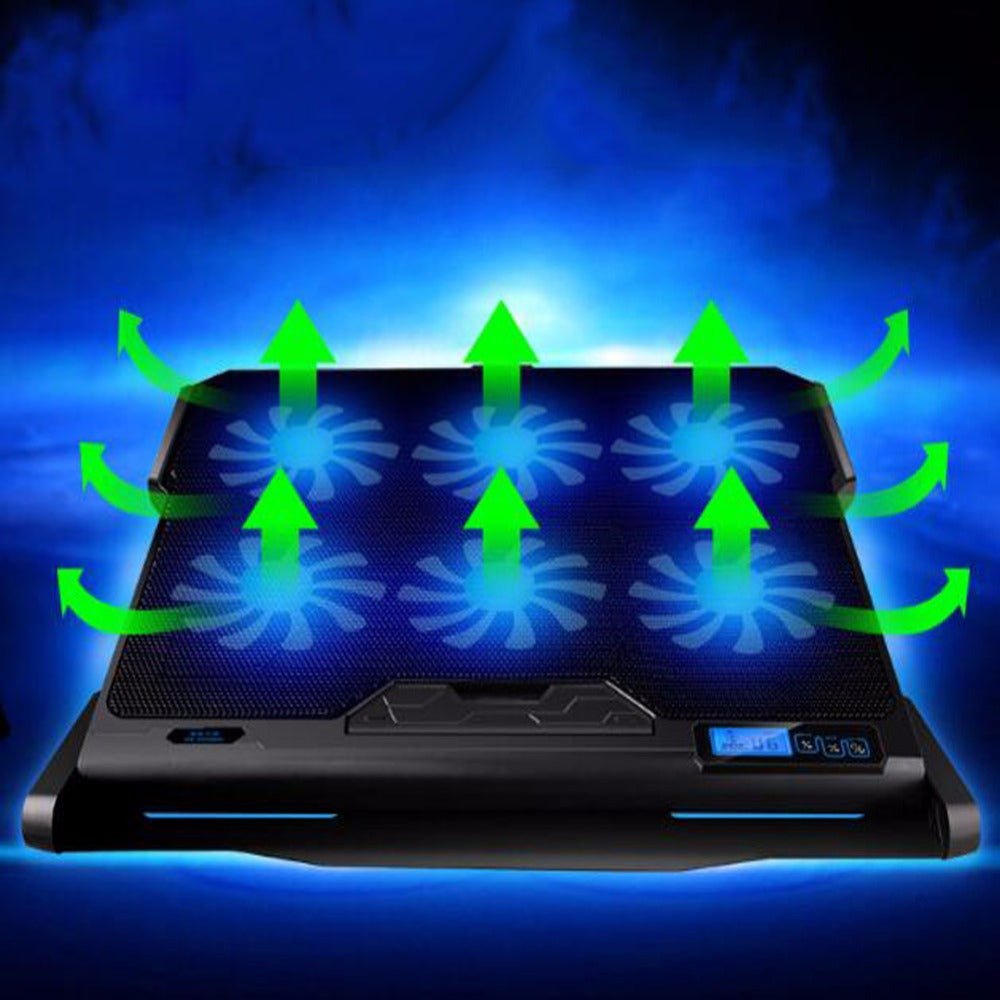 Plaque de refroidissement pour ordinateur portable ultrafin en métal noir - IVOIRART.COM