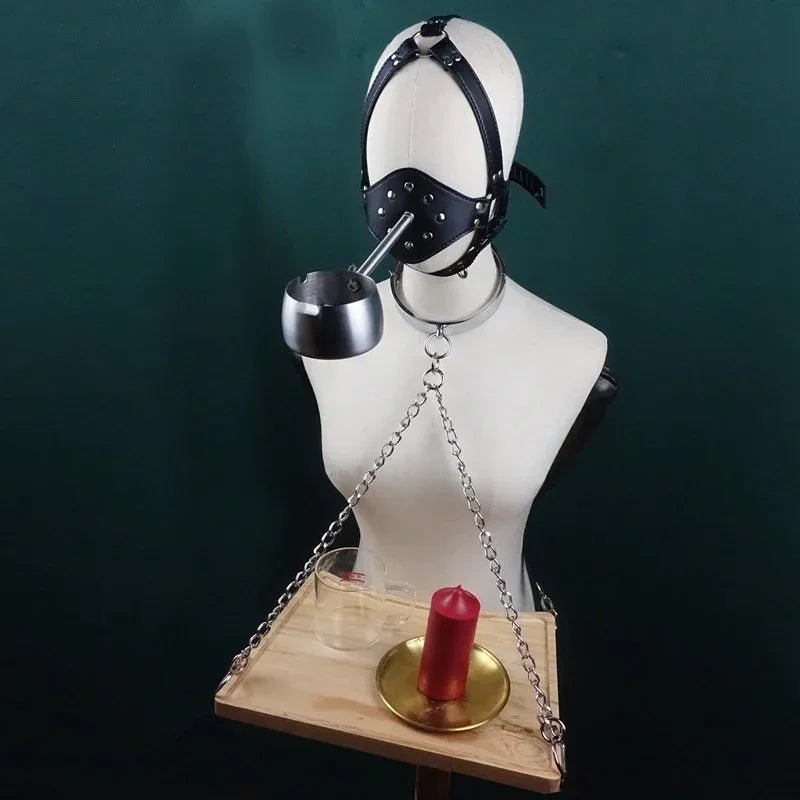 Plateau Cendrier Collier Boule Bâillon pour Couples Accessoires Intimes - IVOIRART.COM