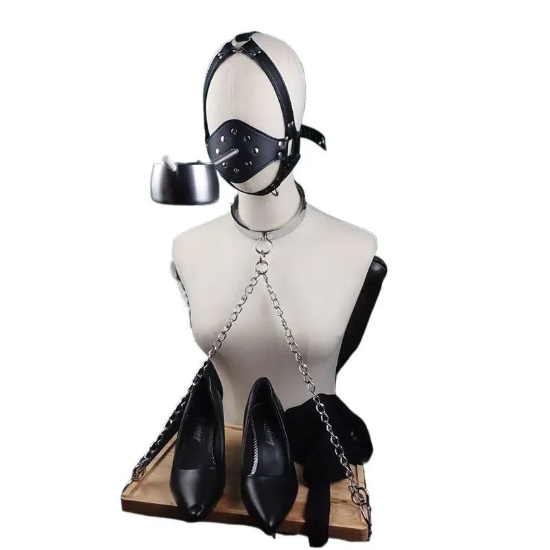 Plateau Cendrier Collier Boule Bâillon pour Couples Accessoires Intimes - IVOIRART.COM