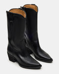 Plus-size Fashionable Embroidered Block-heel Thigh-high Womens Boots - IVOIRART.COM
