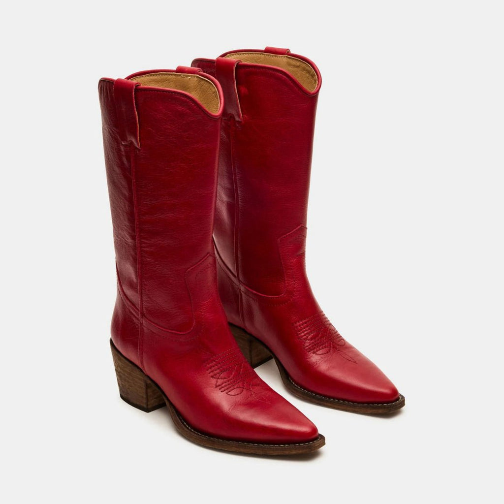 Plus-size Fashionable Embroidered Block-heel Thigh-high Womens Boots - IVOIRART.COM
