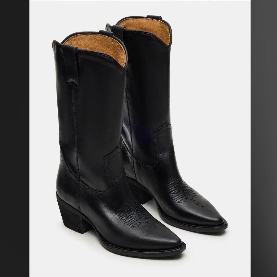 Plus-size Fashionable Embroidered Block-heel Thigh-high Womens Boots - IVOIRART.COM