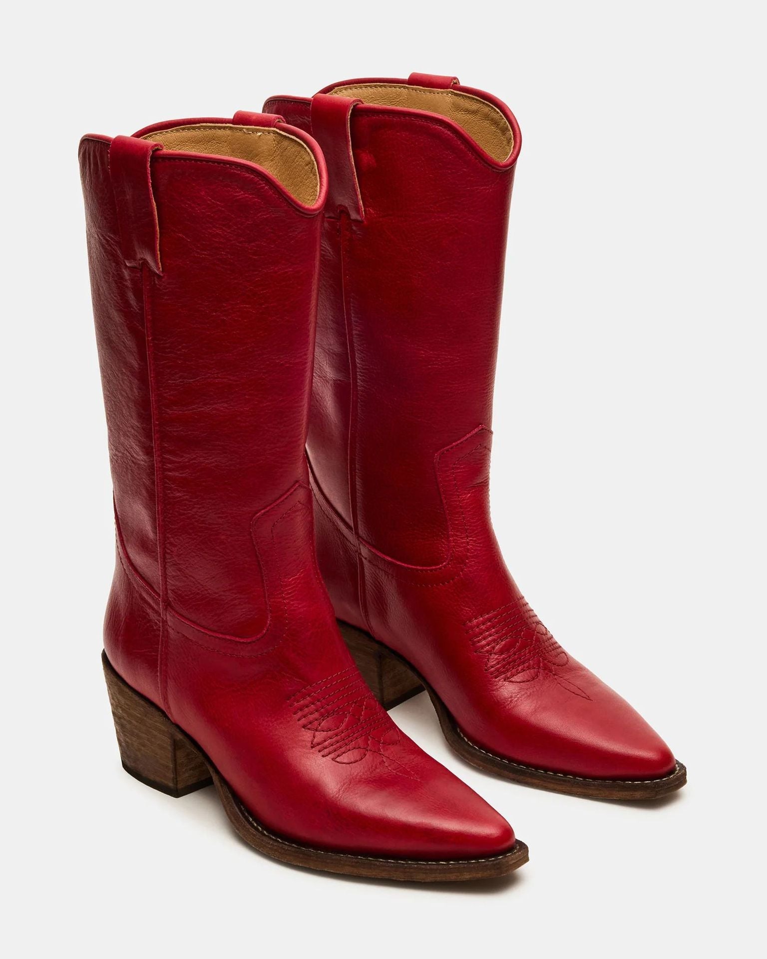 Plus-size Fashionable Embroidered Block-heel Thigh-high Womens Boots - IVOIRART.COM