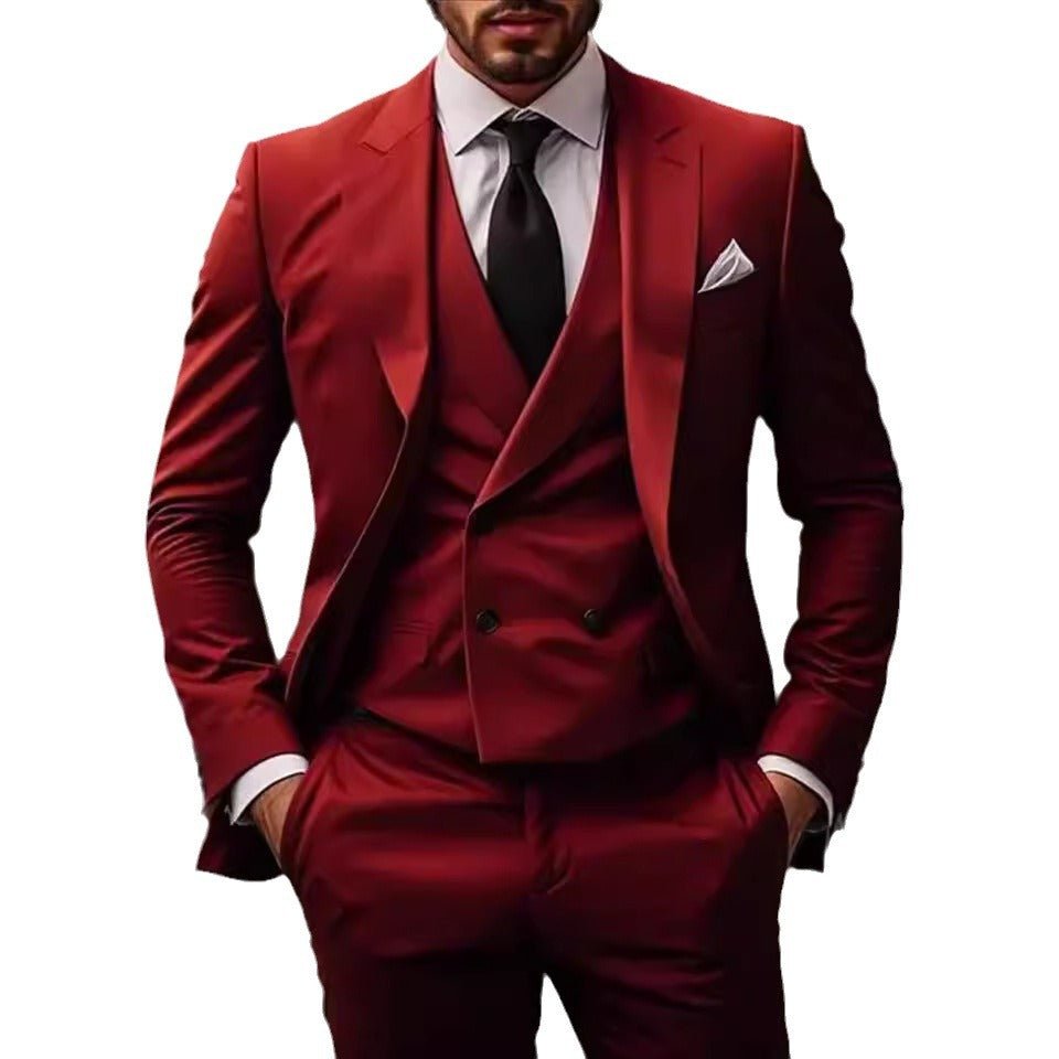 Plus Size Suit Three-piece Dress Suit - IVOIRART.COM