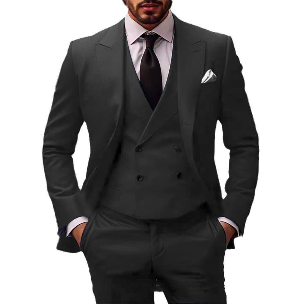 Plus Size Suit Three-piece Dress Suit - IVOIRART.COM