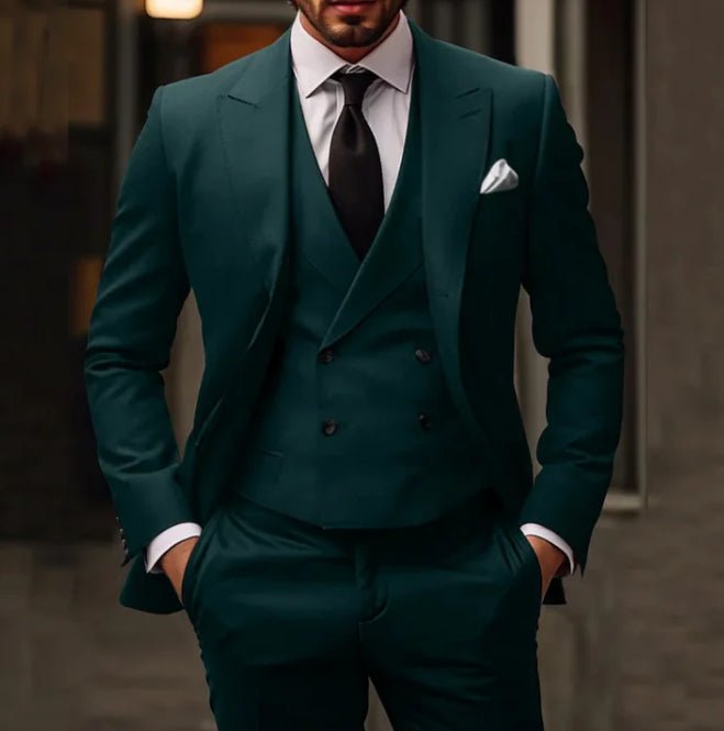 Plus Size Suit Three-piece Dress Suit - IVOIRART.COM
