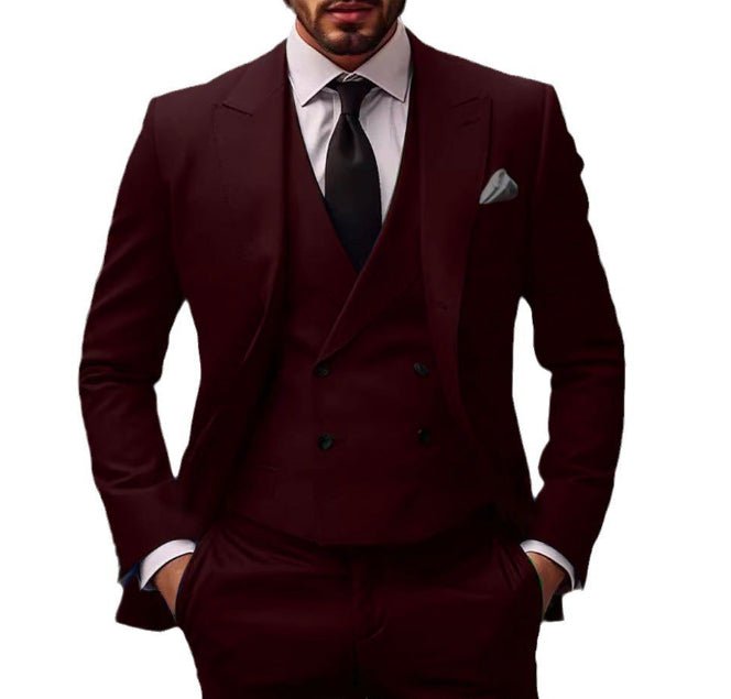 Plus Size Suit Three-piece Dress Suit - IVOIRART.COM