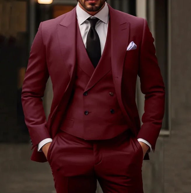 Plus Size Suit Three-piece Dress Suit - IVOIRART.COM
