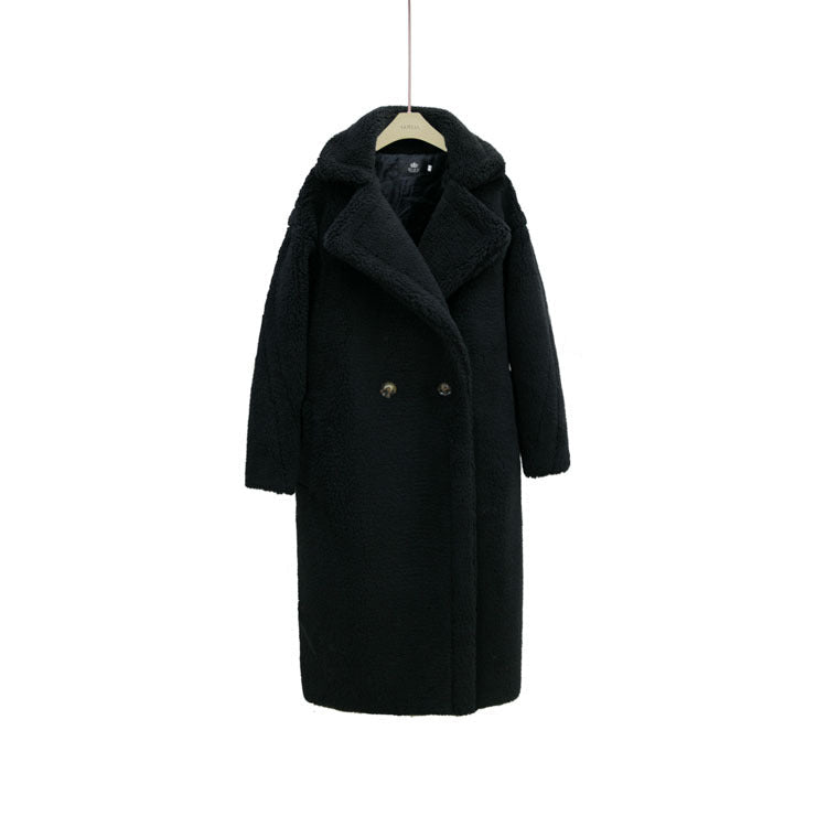 Plush Coat Ladies Long Lamb Coat Winter - IVOIRART.COM