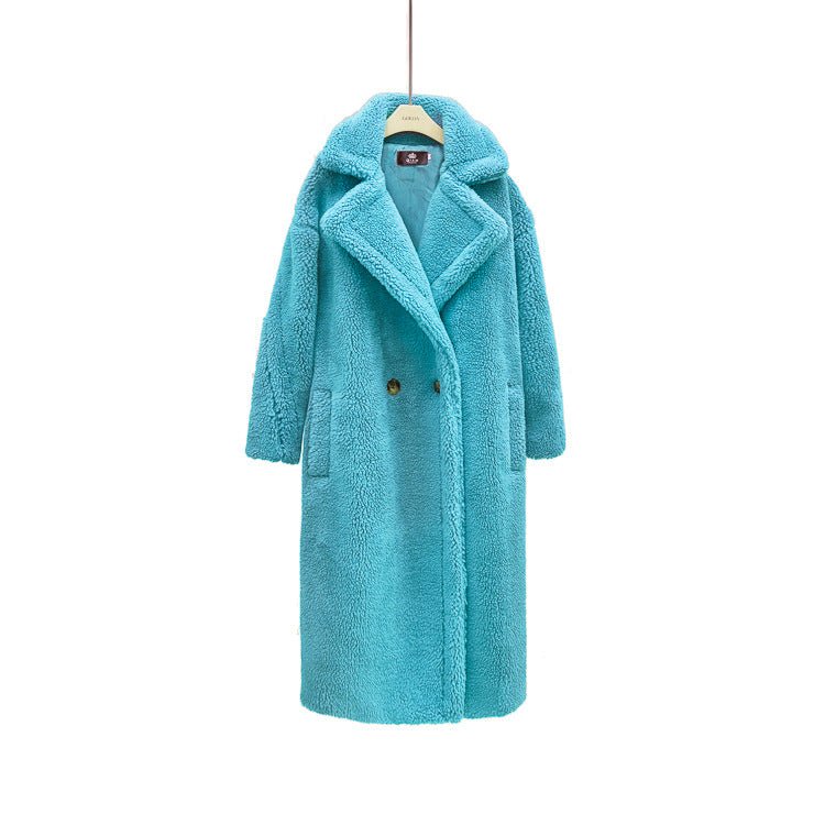 Plush Coat Ladies Long Lamb Coat Winter - IVOIRART.COM