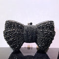 Pochette de Soirée Noeud avec Diamants Sac à Main Cristaux Élégant et Raffiné - IVOIRART.COM