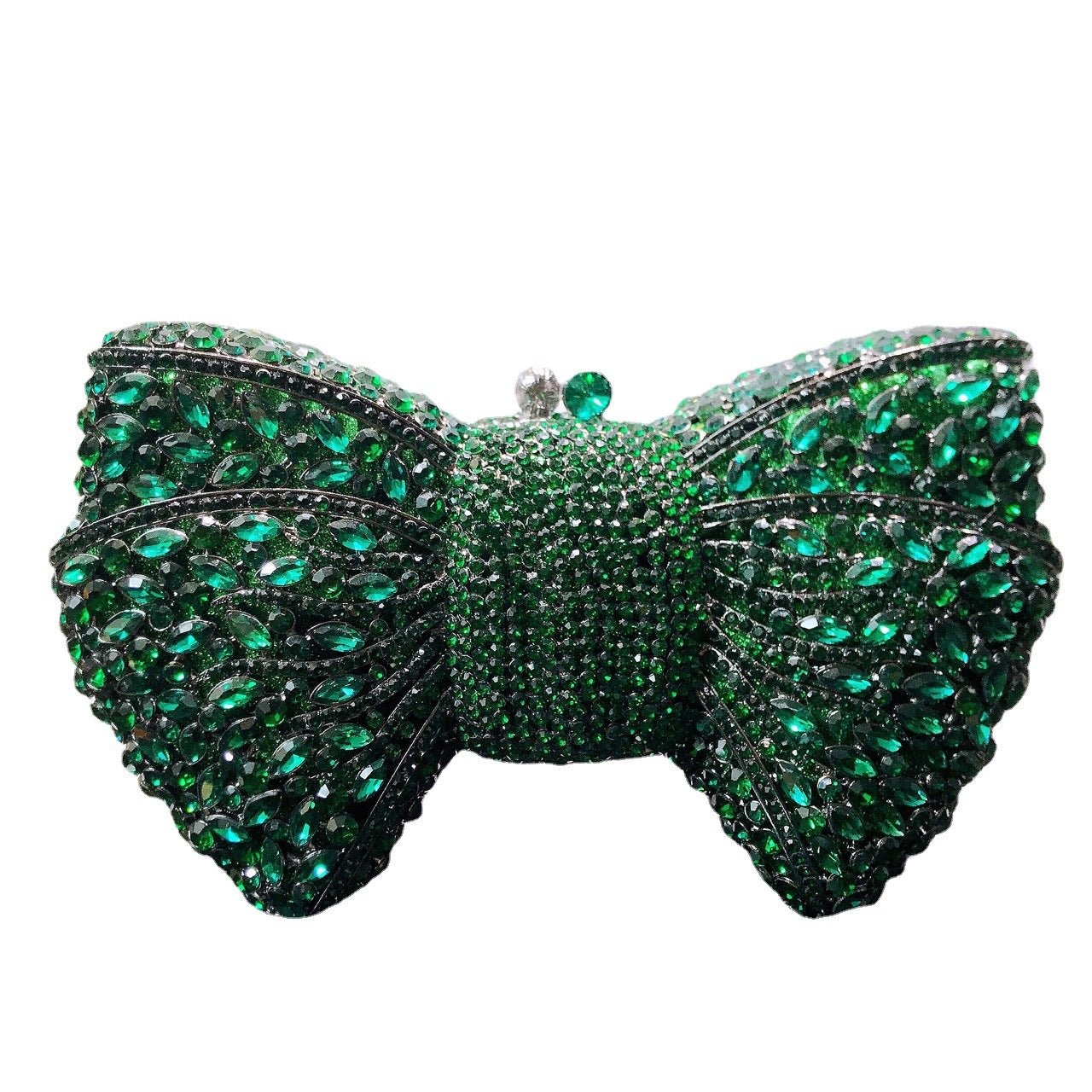 Pochette de Soirée Noeud avec Diamants Sac à Main Cristaux Élégant et Raffiné - IVOIRART.COM