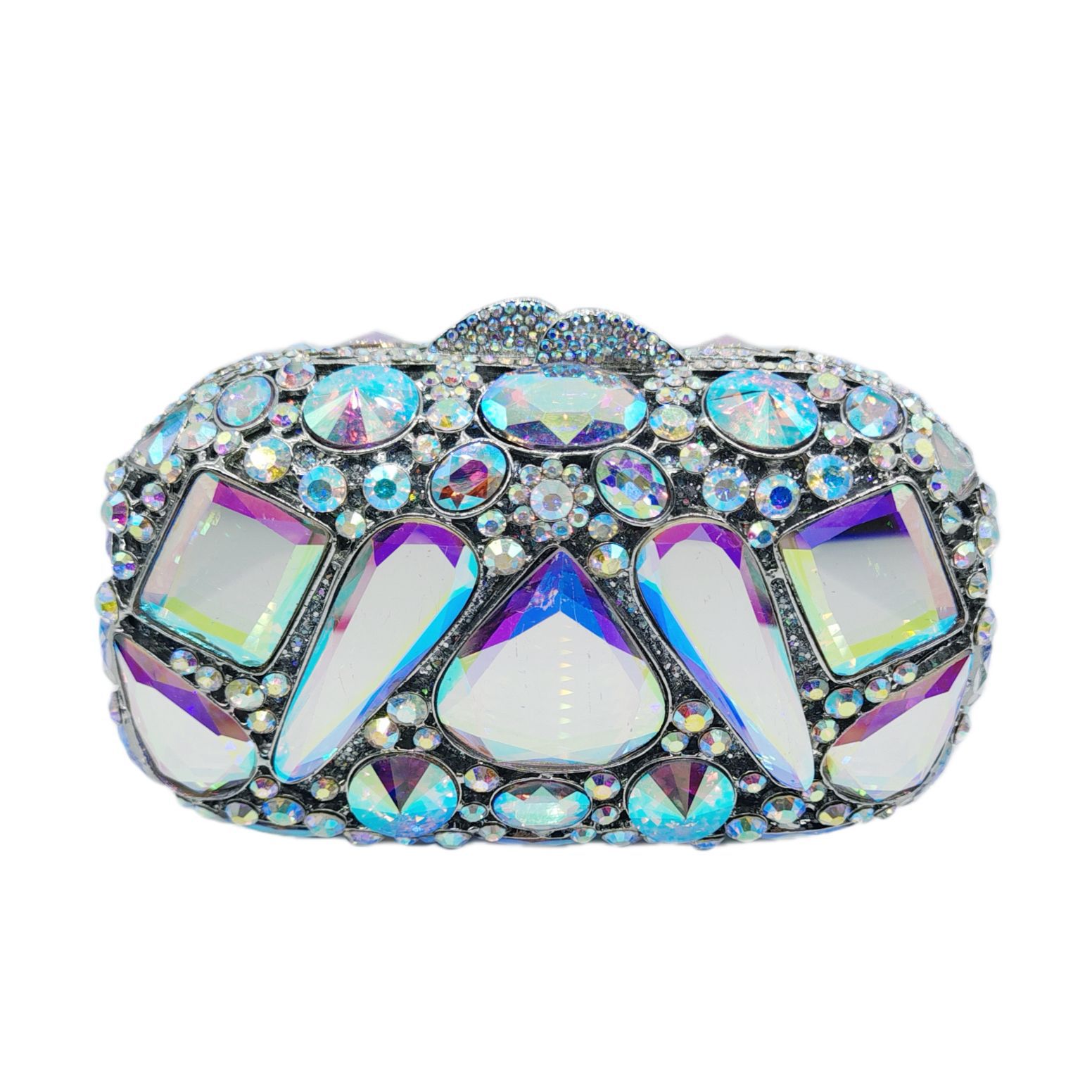 Pochette Femme Encrustée de Diamants en Verre pour Soirée Élégante - IVOIRART.COM
