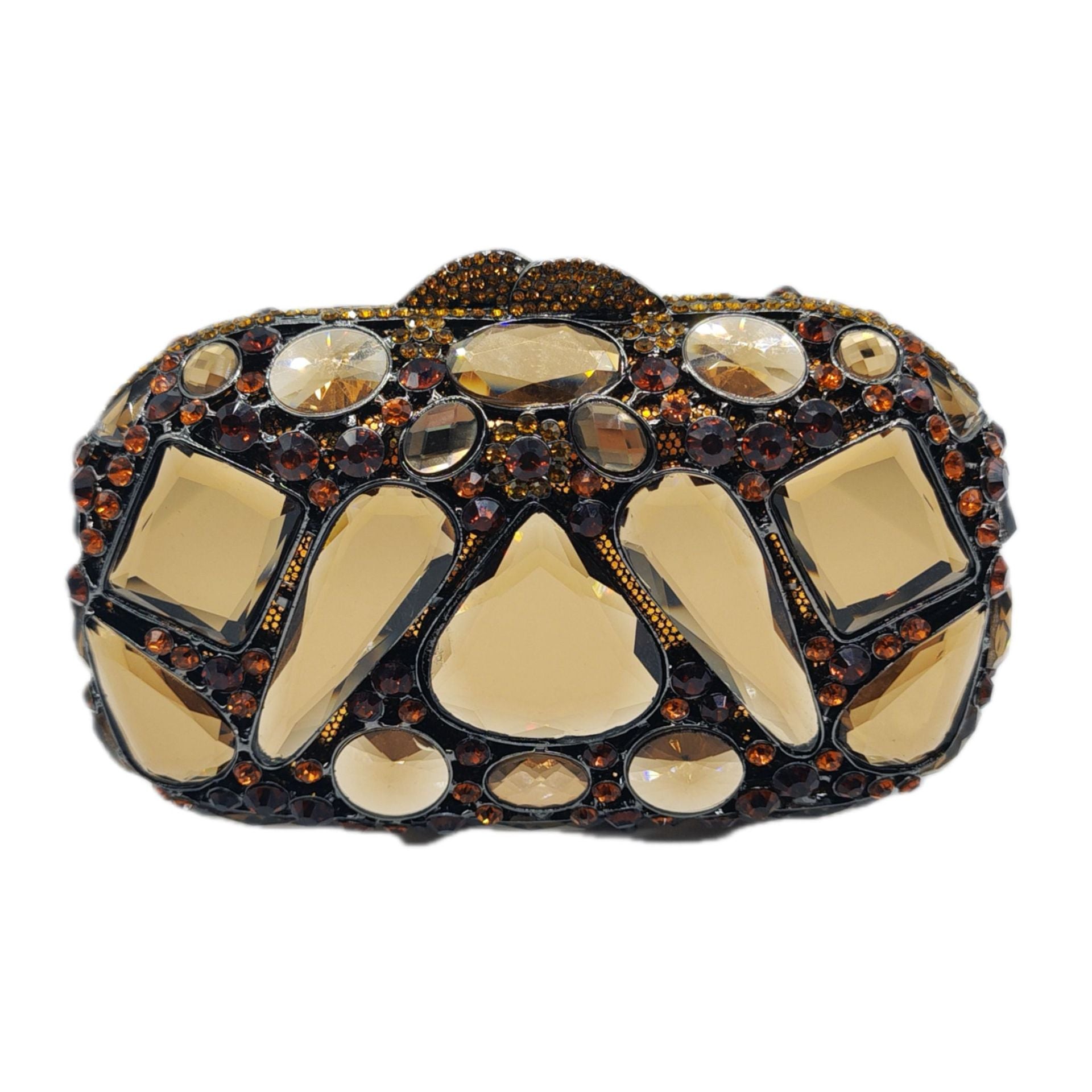 Pochette Femme Encrustée de Diamants en Verre pour Soirée Élégante - IVOIRART.COM