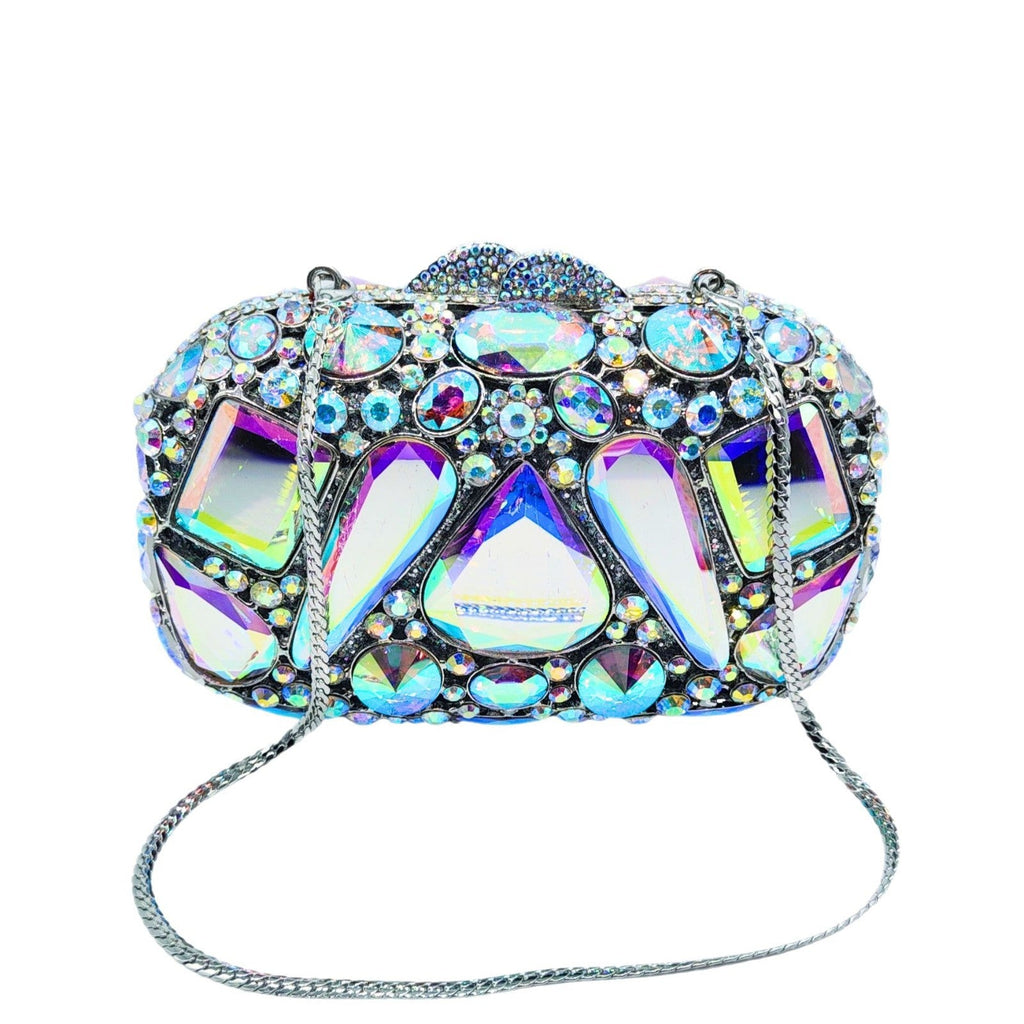 Pochette Femme Encrustée de Diamants en Verre pour Soirée Élégante - IVOIRART.COM