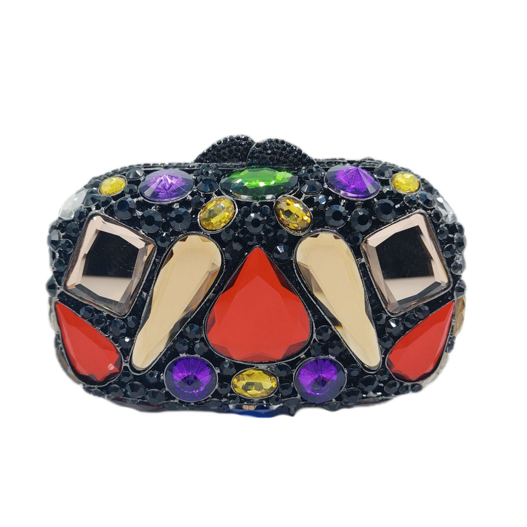 Pochette Femme Encrustée de Diamants en Verre pour Soirée Élégante - IVOIRART.COM