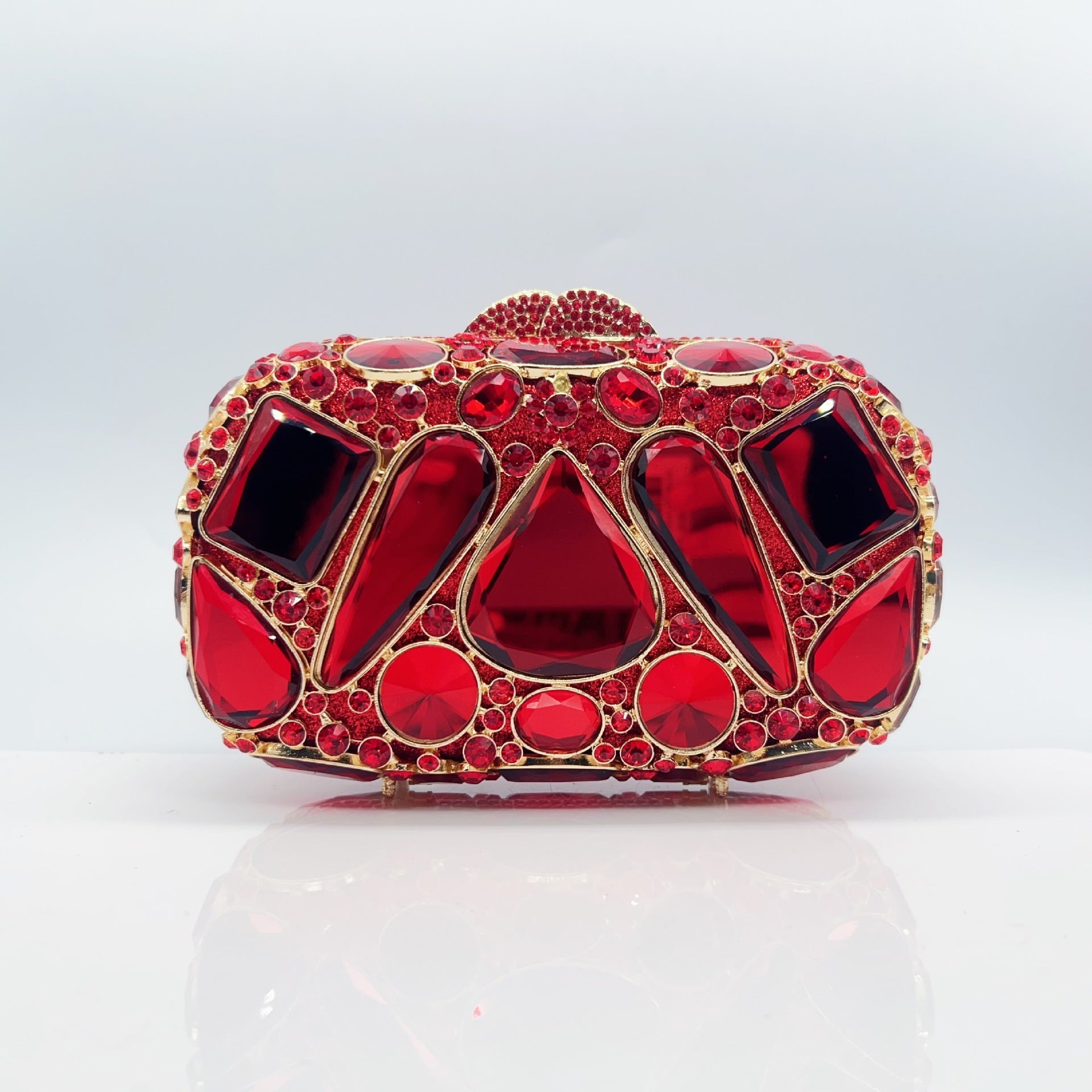 Pochette Femme Encrustée de Diamants en Verre pour Soirée Élégante - IVOIRART.COM