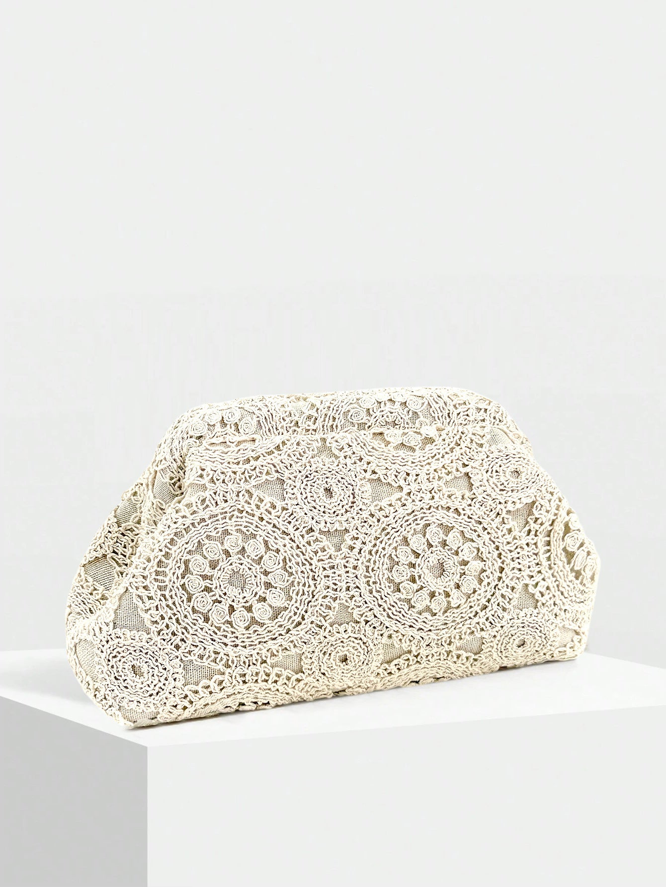 Pochette femme style marocain en sequins polyester coussin — élégante et unique - IVOIRART.COM