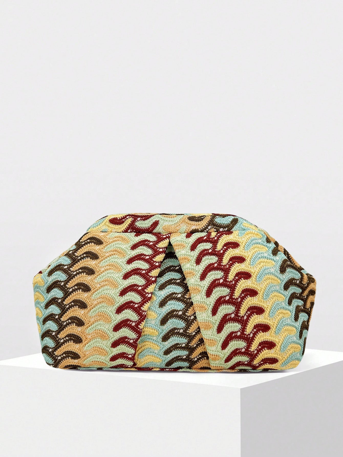 Pochette femme style marocain en sequins polyester coussin — élégante et unique - IVOIRART.COM