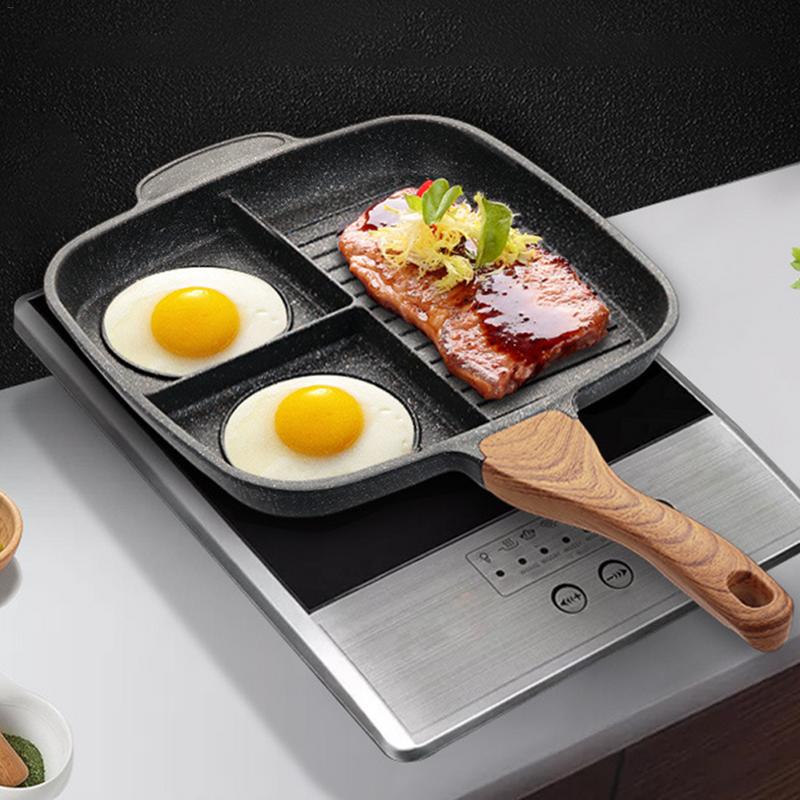 Poêle multifonction Maifanshi pour steak frit et omelette - Compatible induction, antiadhésive - IVOIRART.COM