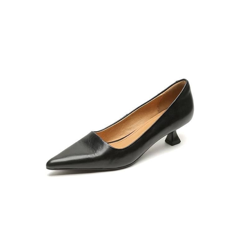 Pointed Toe Shallow Mouth All-match Commute Work Shoes - IVOIRART.COM
