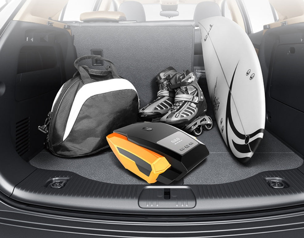 Pompe à air portative pour voiture avec écran digital, pression réglable 150 PSI - IVOIRART.COM