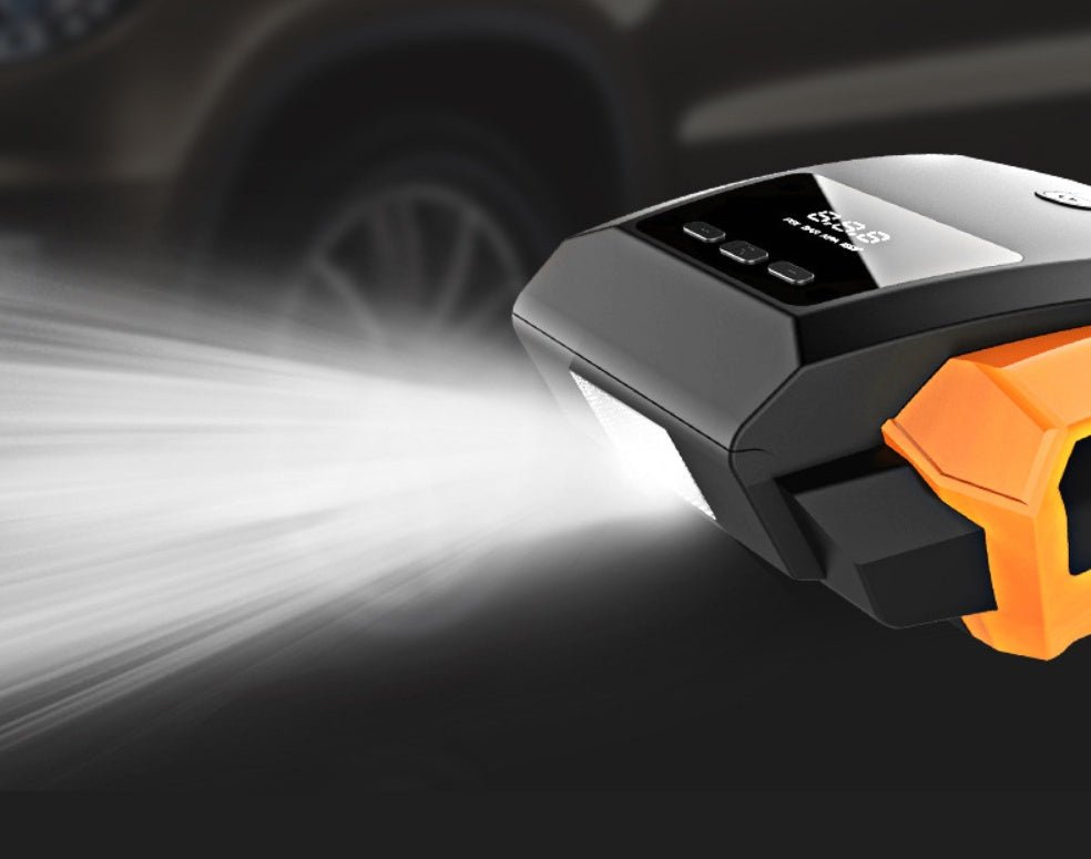 Pompe à air portative pour voiture avec écran digital, pression réglable 150 PSI - IVOIRART.COM
