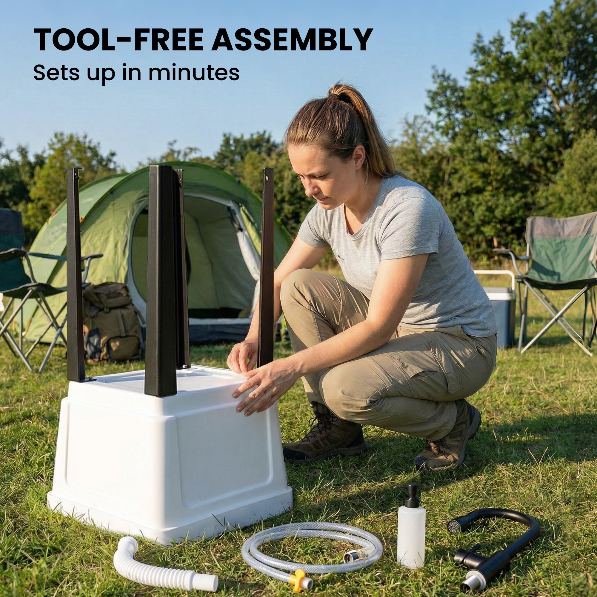 Portable 23-Gallon Utility Sink Laundry Tub For Washing Room, Freestanding Laundry Sink With Soap Dispenser, White - IVOIRART.COM