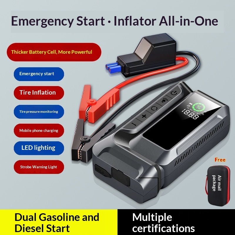 Portable Air Compressor For Emergency Car Start-ups - IVOIRART.COM