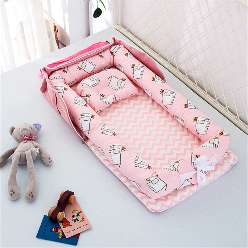 Portable Bed-in-bed Newborn Baby Bed Anti-startle Uterus Bionic Bed - IVOIRART.COM