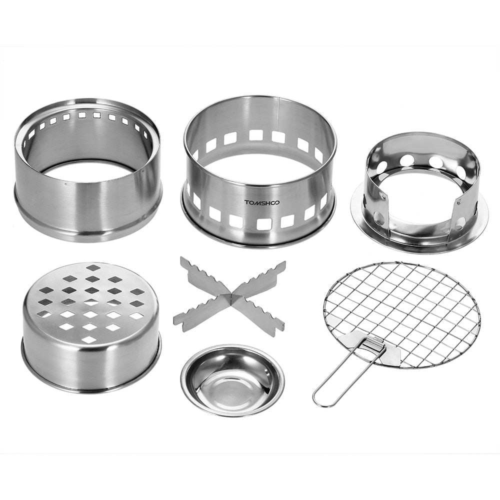 Portable Folding Windproof Wood Burning Stove Compac - IVOIRART.COM