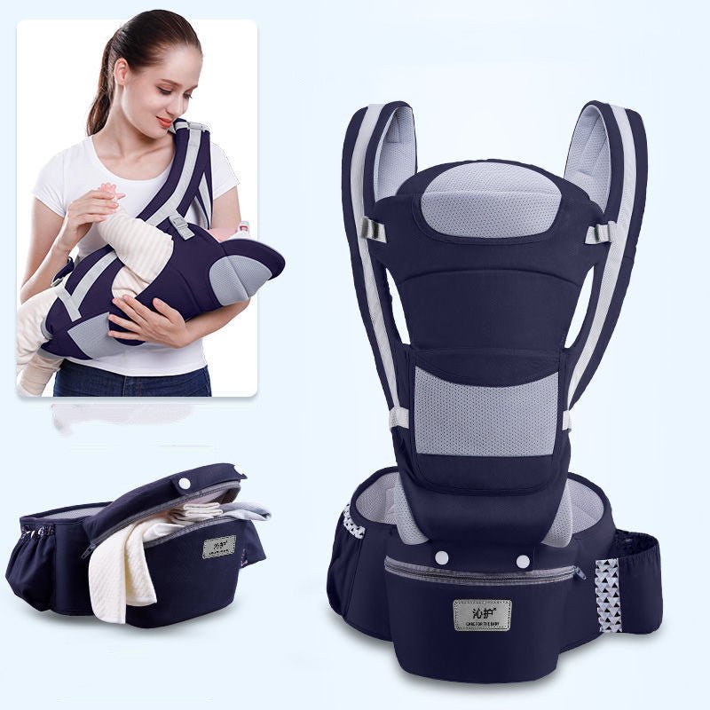 Porte - Bébé Ergonomique 3 - en - 1 avec Siège de Hanche, Kangourou et Écharpe Frontale - IVOIRART.COM