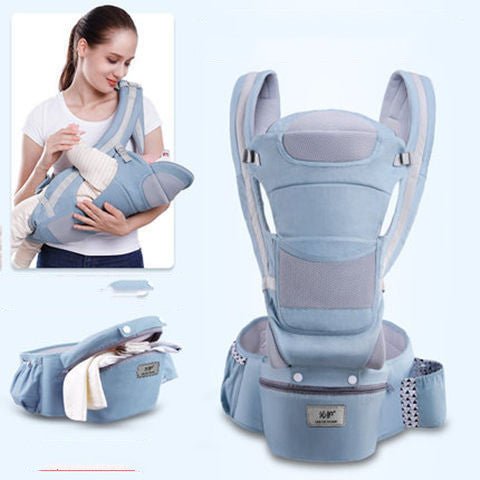 Porte - Bébé Ergonomique 3 - en - 1 avec Siège de Hanche, Kangourou et Écharpe Frontale - IVOIRART.COM
