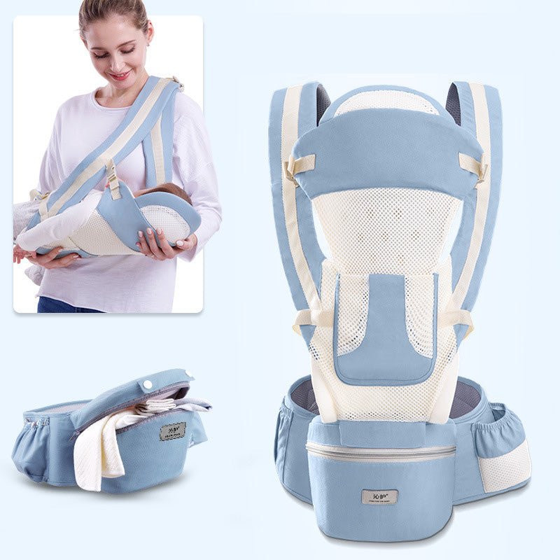 Porte - Bébé Ergonomique 3 - en - 1 avec Siège de Hanche, Kangourou et Écharpe Frontale - IVOIRART.COM