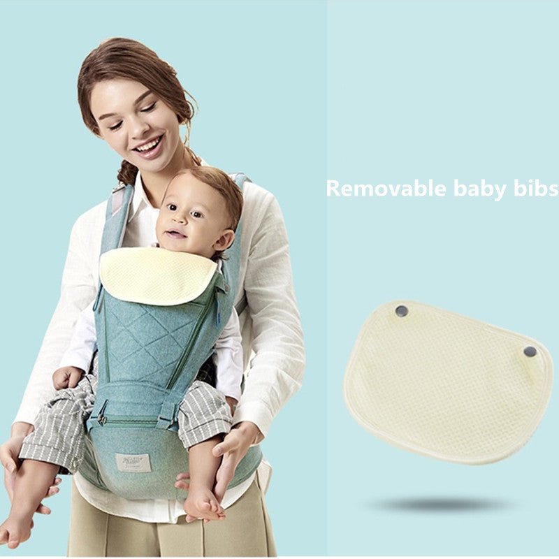 Porte-bébé ergonomique avec siège à la taille, sac à dos naturel pour bébé toutes saisons, design moderne et unisexe, 4 couleurs tendance - IVOIRART.COM