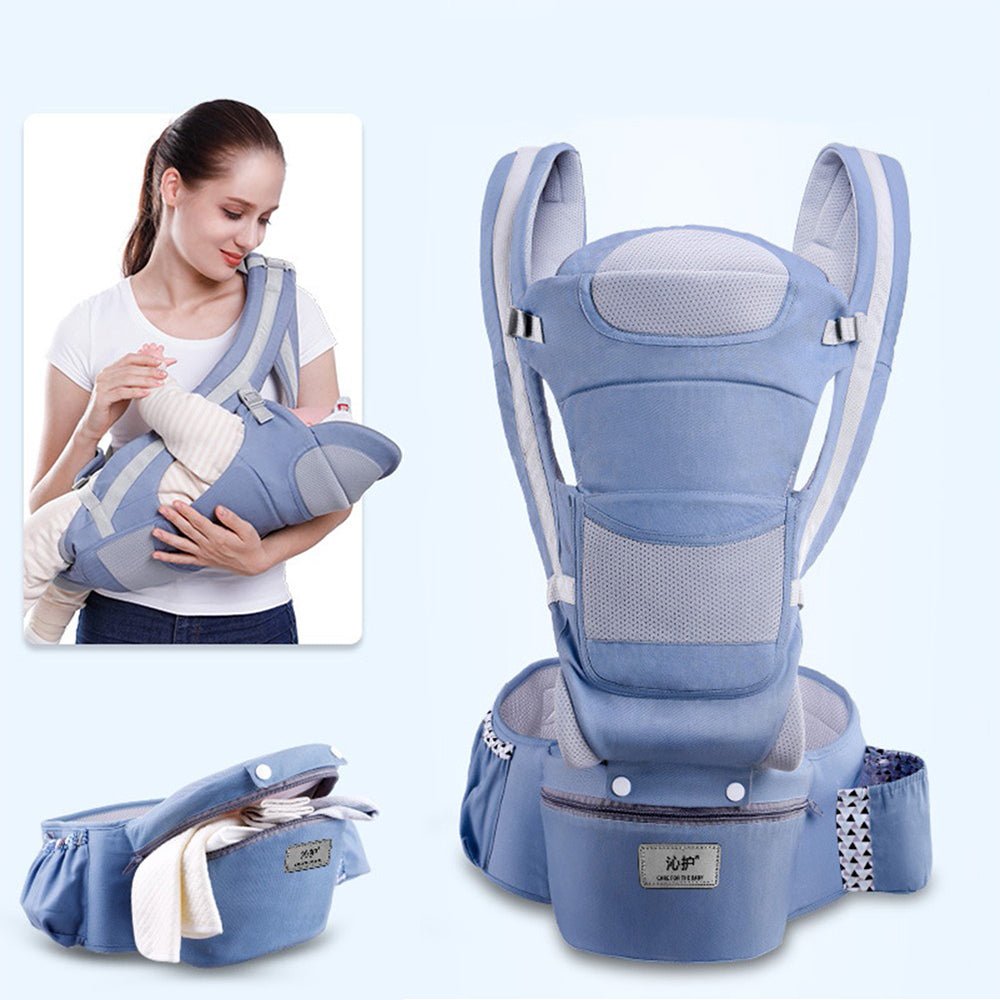 Porte-bébé multifonction avec tabouret de taille respirant pour nouveau-nés - IVOIRART.COM
