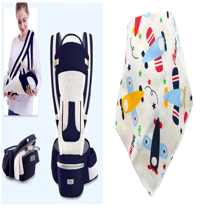 Porte-bébé multifonction avec tabouret de taille respirant pour nouveau-nés - IVOIRART.COM