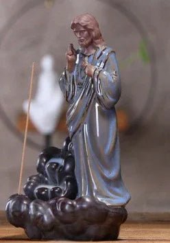 Porte - Encens Original Jésus en Porcelaine émaillée au style européen décoratif - IVOIRART.COM