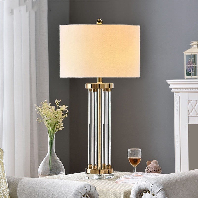 Postmodern Luxury Crystal Column Study Living Room - IVOIRART.COM