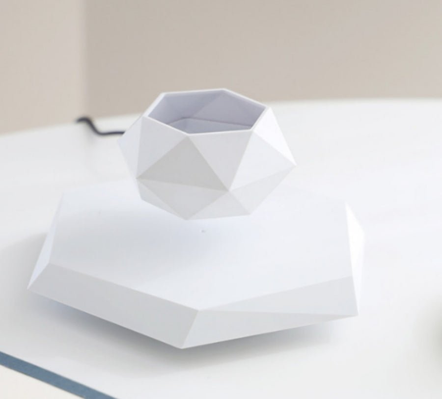Pot de Fleurs Suspendu Magnétique en Lévitant pour Bureau et Décoration Créative - IVOIRART.COM