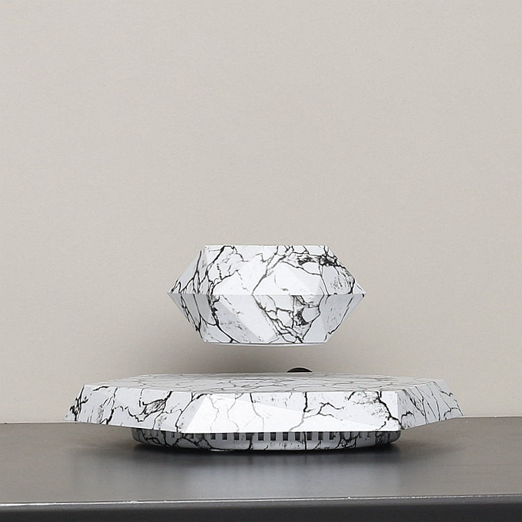 Pot de plante lévitant couleur marbre Suspension magnétique Décor bureau maison cadeau - IVOIRART.COM