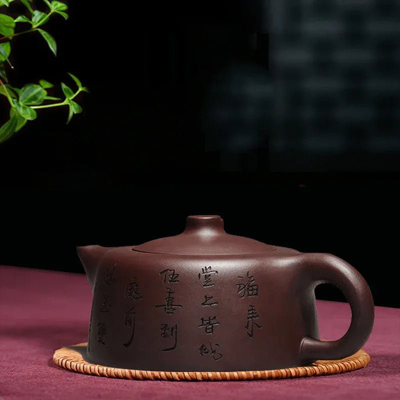 Pot en argile violette mine originale célèbre pot ciel argile pure fait main - IVOIRART.COM