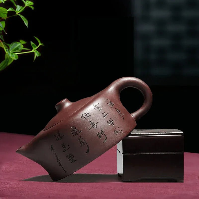 Pot en argile violette mine originale célèbre pot ciel argile pure fait main - IVOIRART.COM